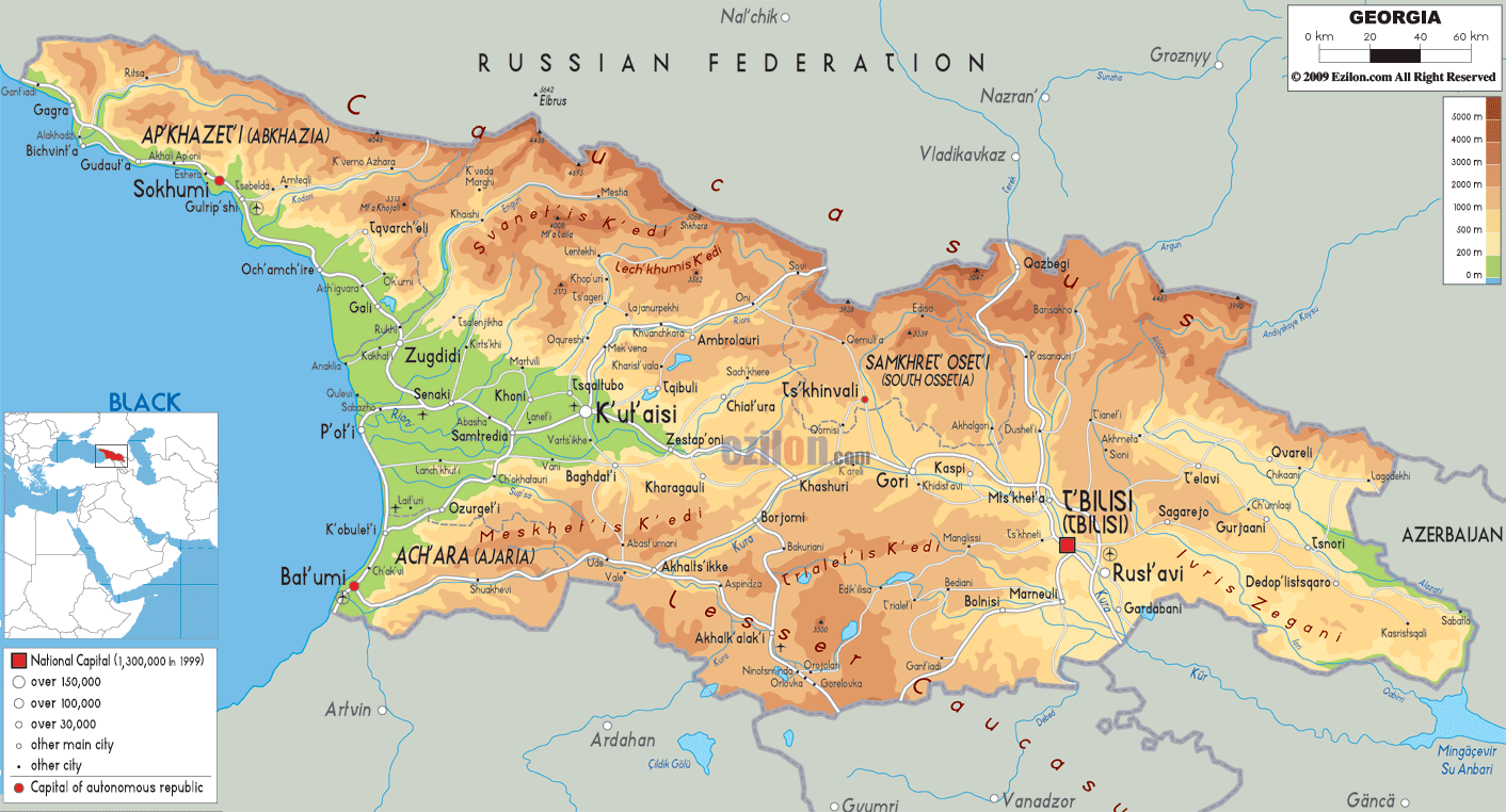 خريطة جورجيا