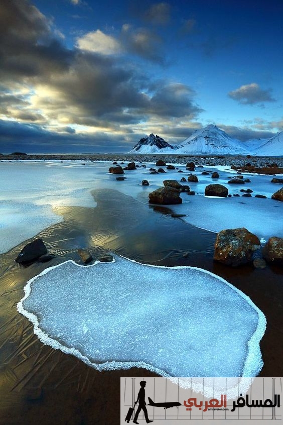 البحيرة الزرقاء فى ايسلندا اشهر بحيرات العالم 