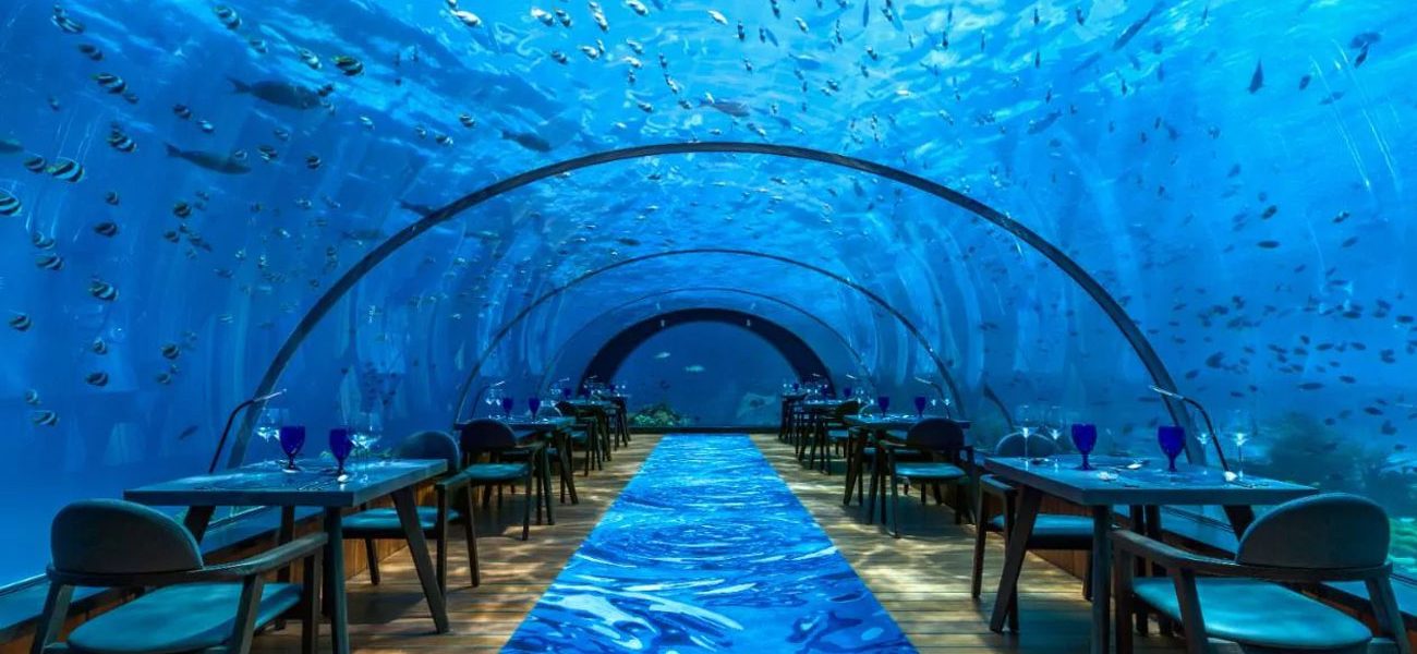 استعد لتناول وجبتك المقبلة بين الأسماك في أول مطعم تحت الماء في أوروبا 