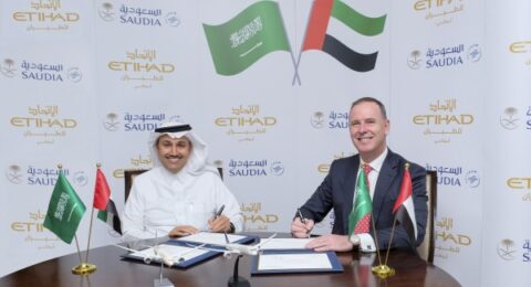 الاتحاد للطيران والخطوط السعودية تعلنان عن اتفاقية مشاركة