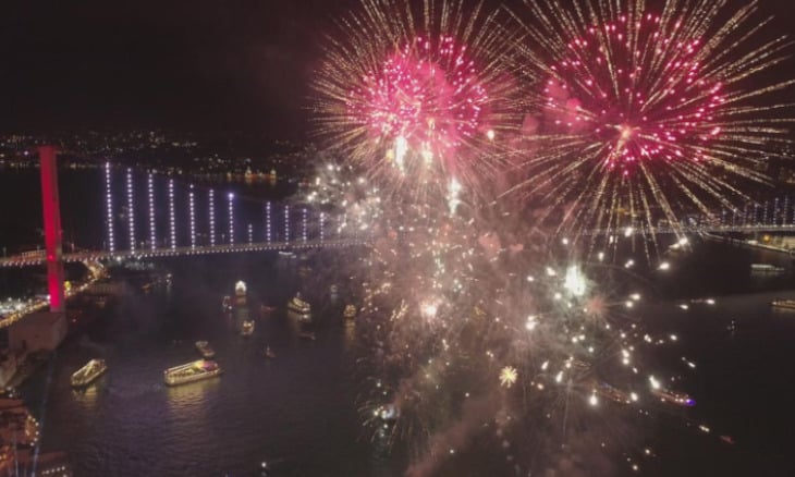 احتفالات اسطنبول بالعام الجديد 2020 